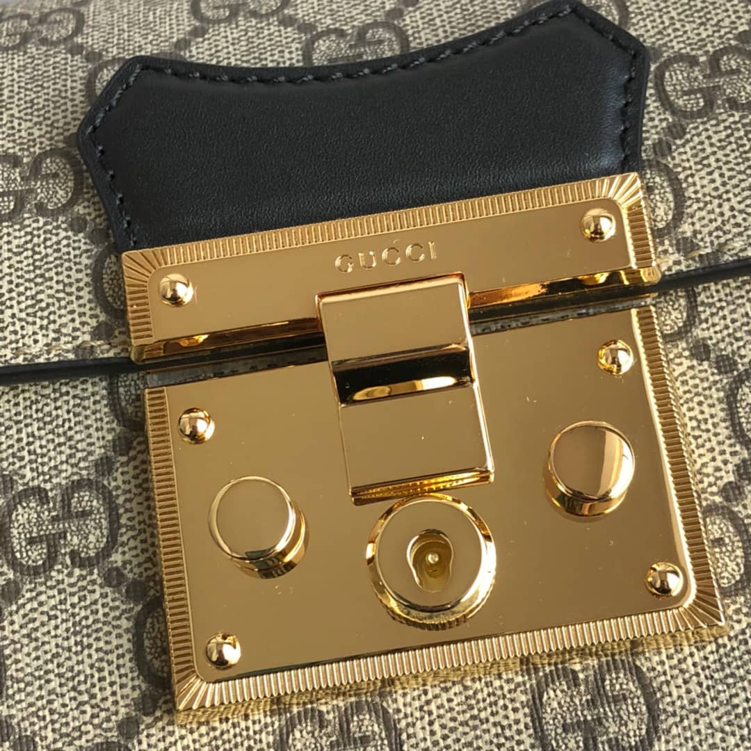 Gucci Padlock GG Small Bamboo Shoulder Bag Replica Brown 603221