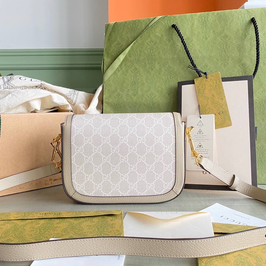 Gucci Horsebit 1955 Mini Shoulder Bag White 658574 Replica