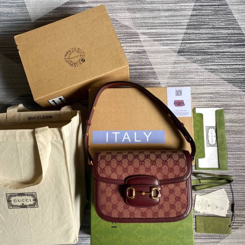 Gucci Horsebit 1955 Shoulder Bag Replica Red 602204