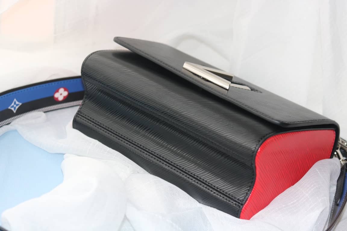 Louis Vuitton Textured Epi Leather Twist Series Bag Black