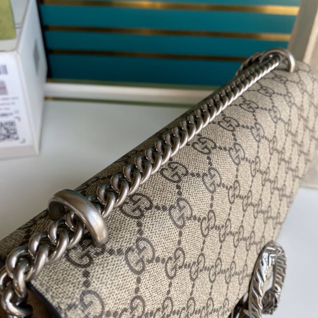 Gucci Dionysus Supreme Monogram Chain Medium Shoulder Bag Replica 403348