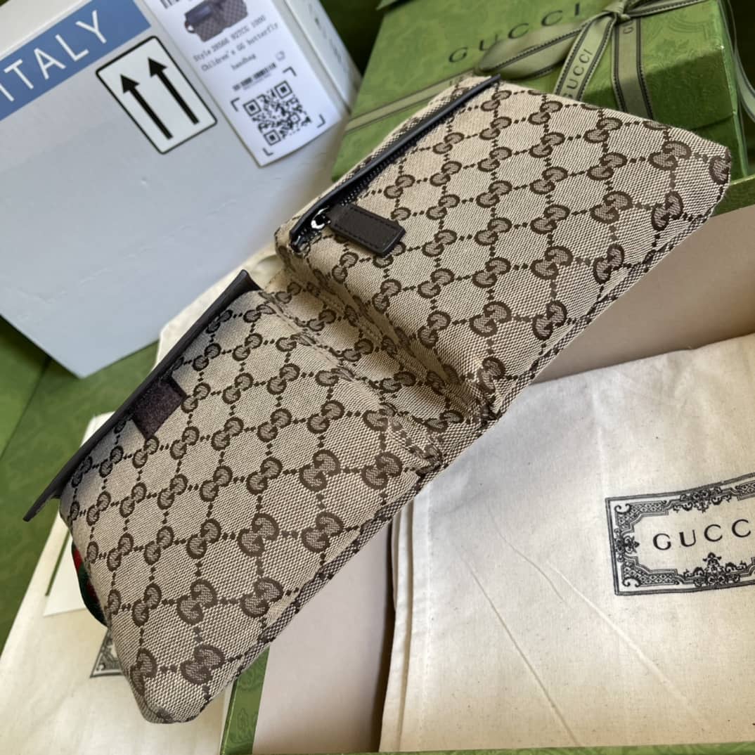 Gucci GG Canvas Waist Crossbody Belt Bag Replica 28566