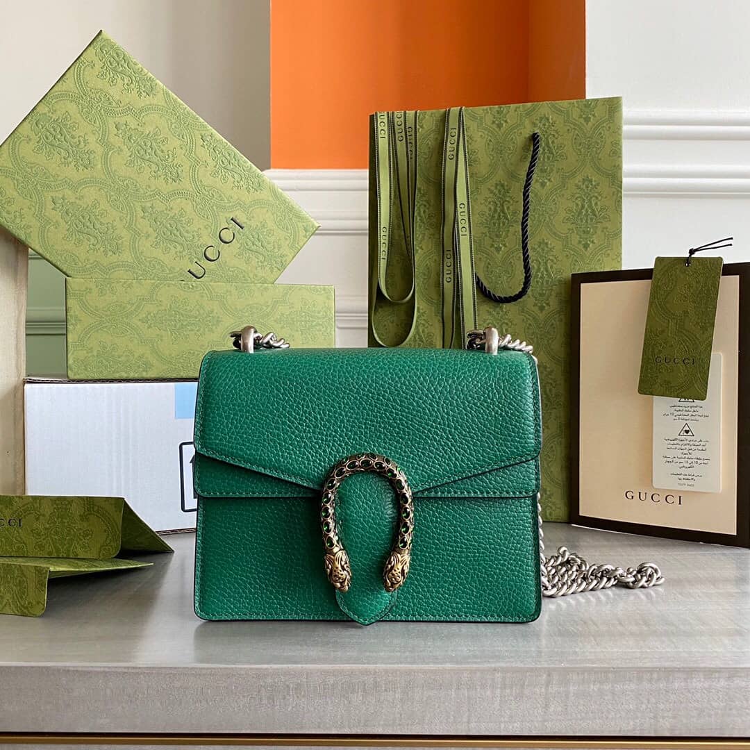 Gucci Dionysus Dupe Supreme Dionysus 2way Mini Chain Shoulder Bag Replica Green 421970