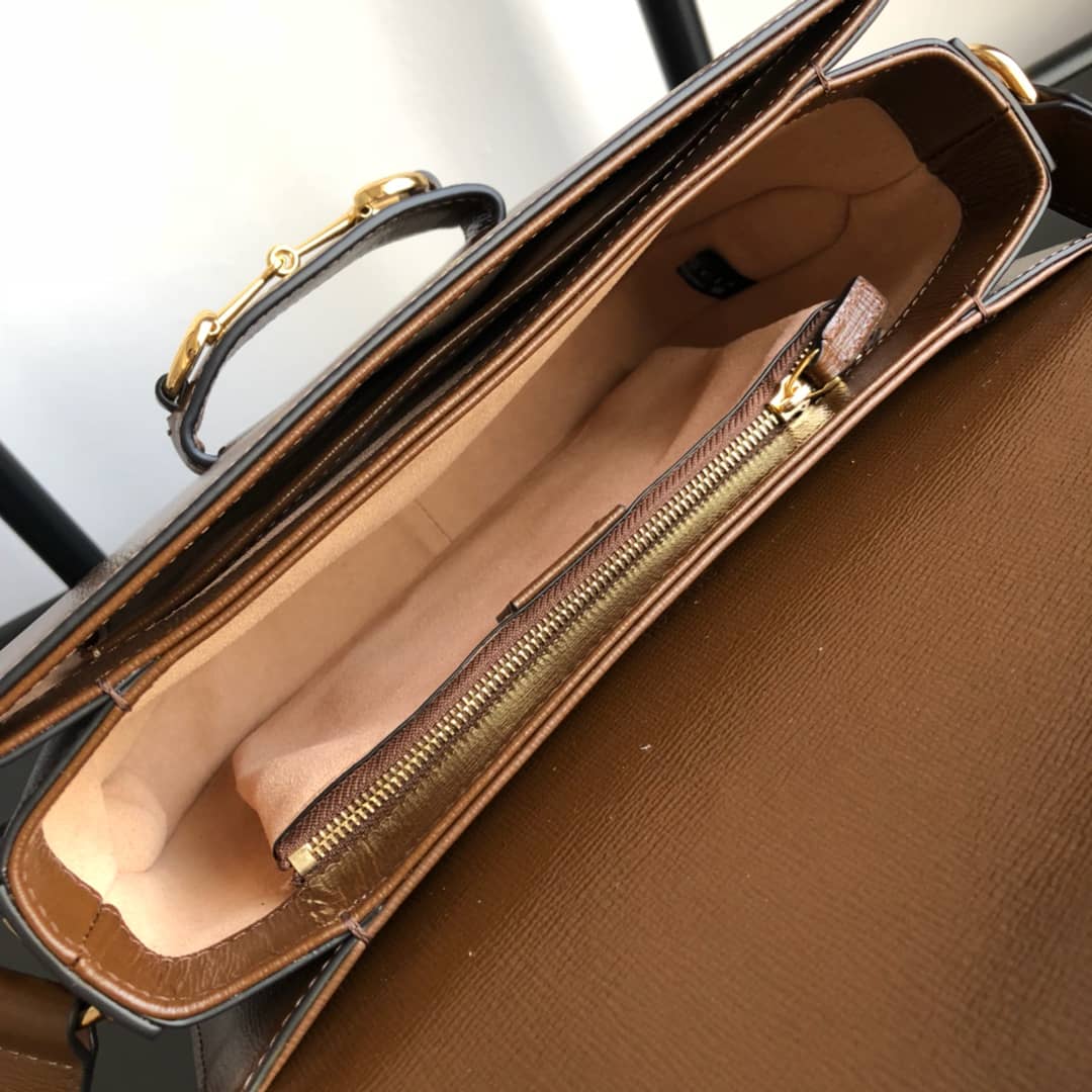 Gucci Horsebit 1955 Shoulder Bag Replica Brown 602204