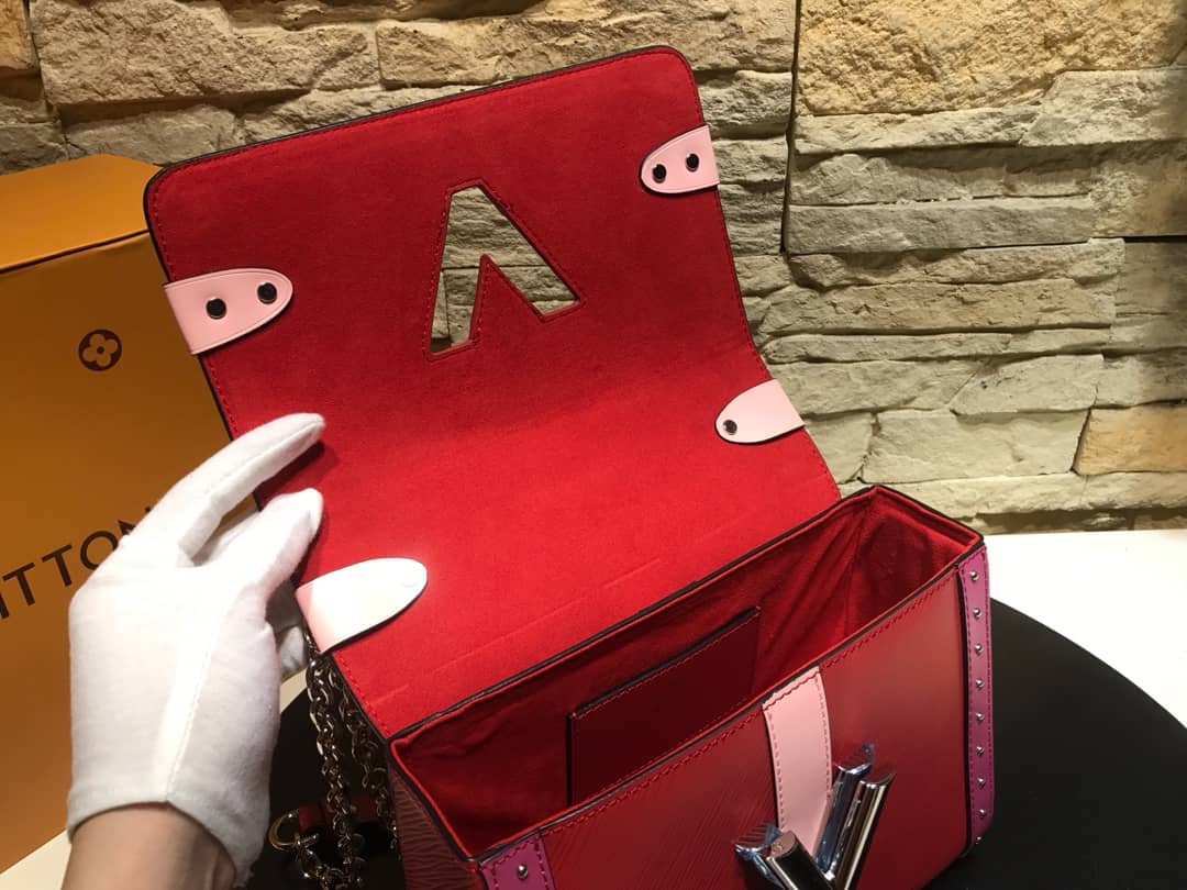Louis Vuitton Twist MM Bag Red M50296 Replica