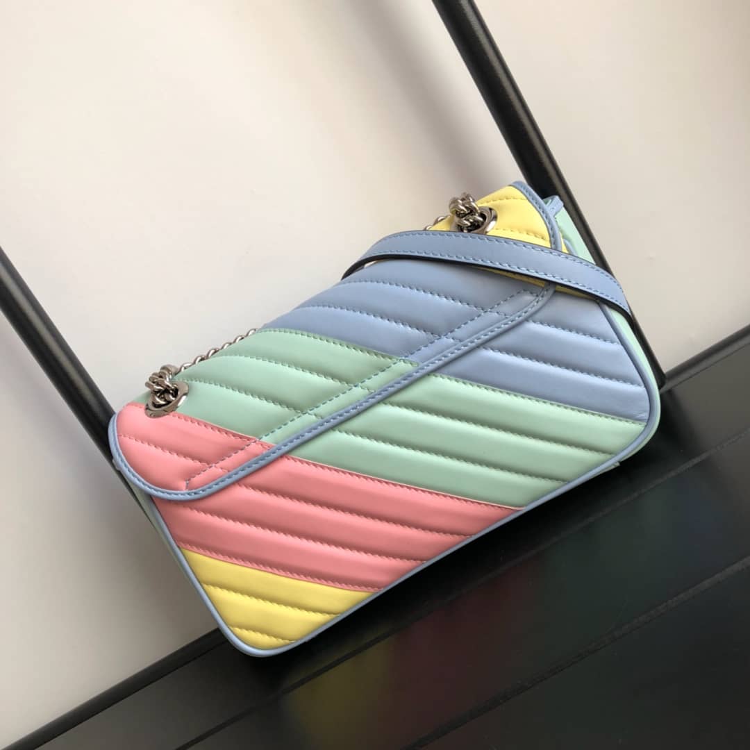 Gucci GG Marmont Matelasse Shoulder Bag Replica Colorful 443497