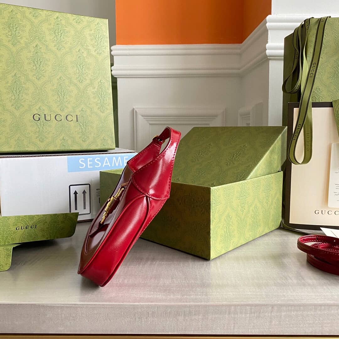 Gucci Jackie 1961 Mini Shoulder Bag Replica Red 637091