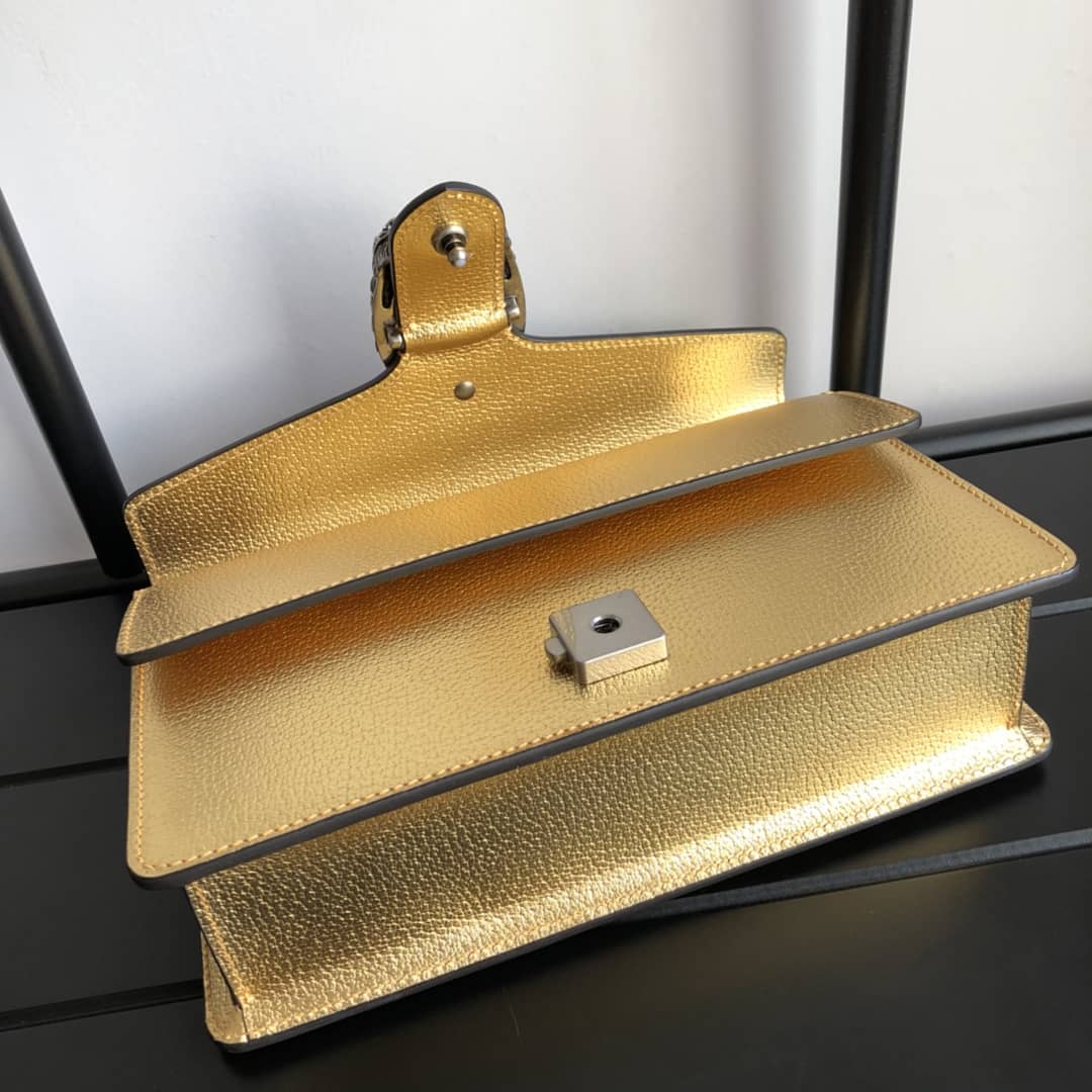 Gucci GG Dionysus Small Shoulder Bag Replica Yellow 499623