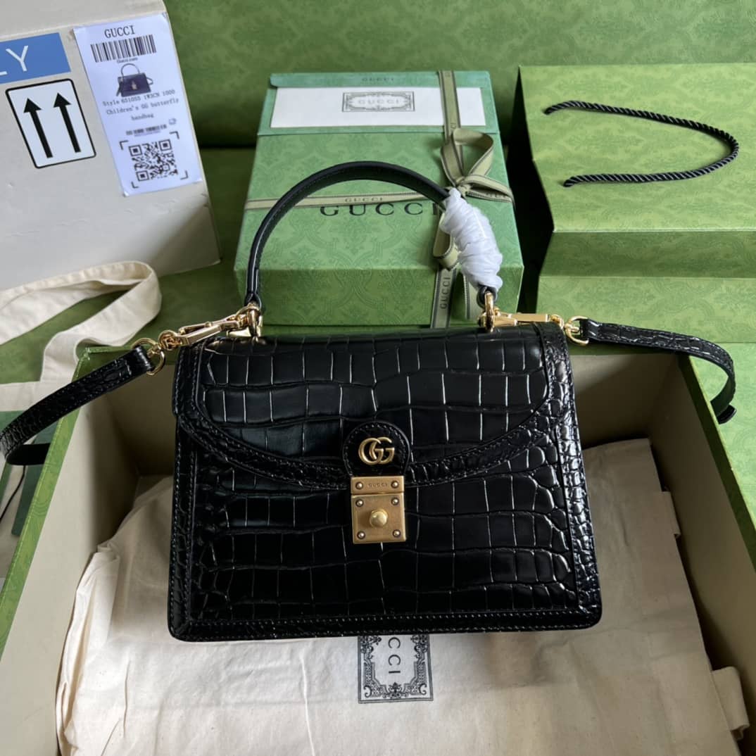 Gucci Ophidia Small Top Handle Shoulder Bag With Web 651055 Replica