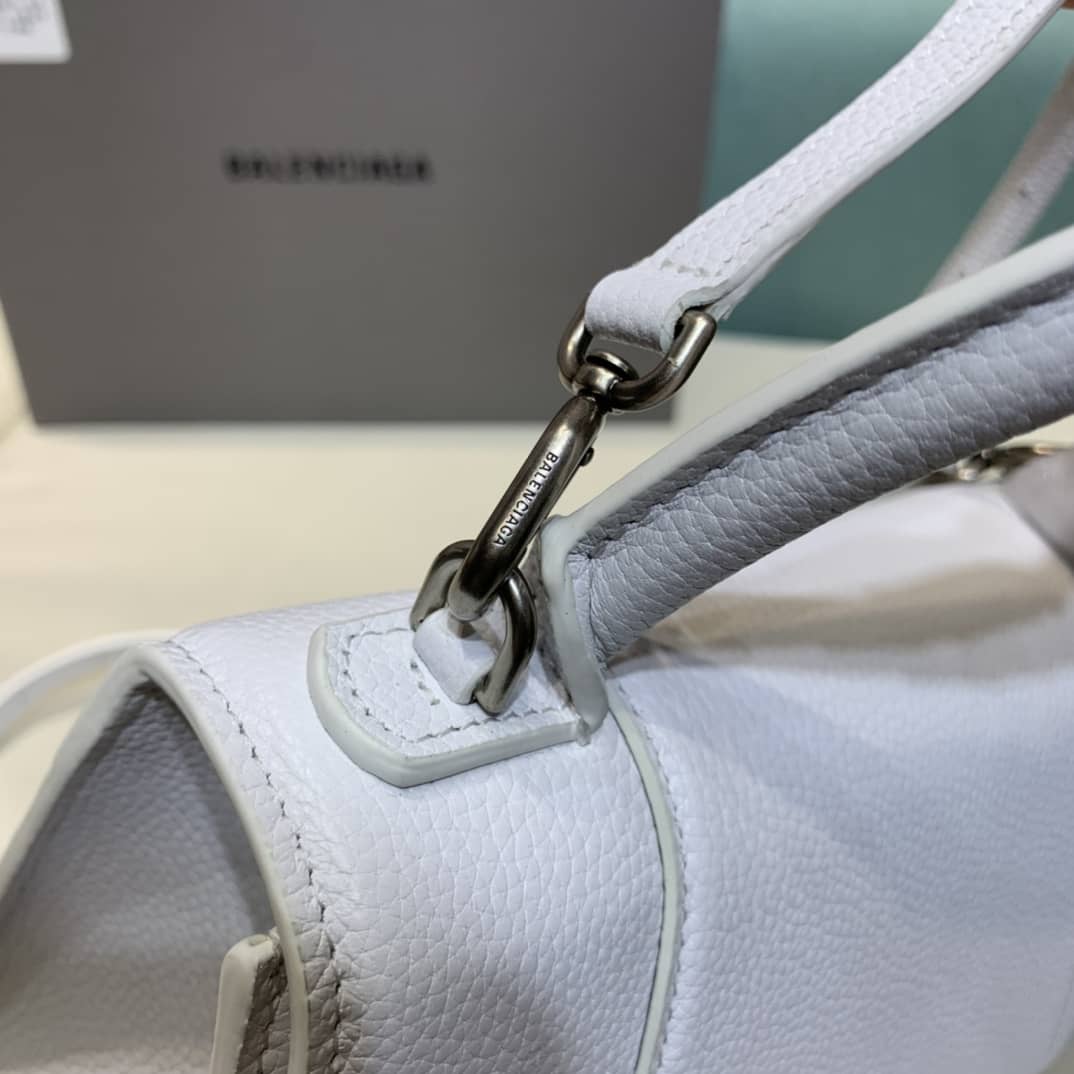 Balenciaga Hourglass Leather Top Handle Replica Bag