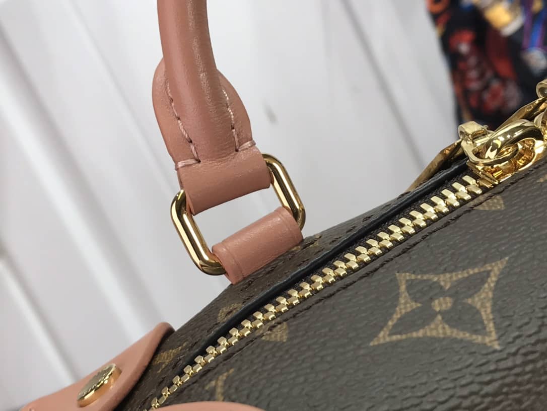 Louis Vuitton Petite Malle Souple Monogram Bag Replica Pink M45571
