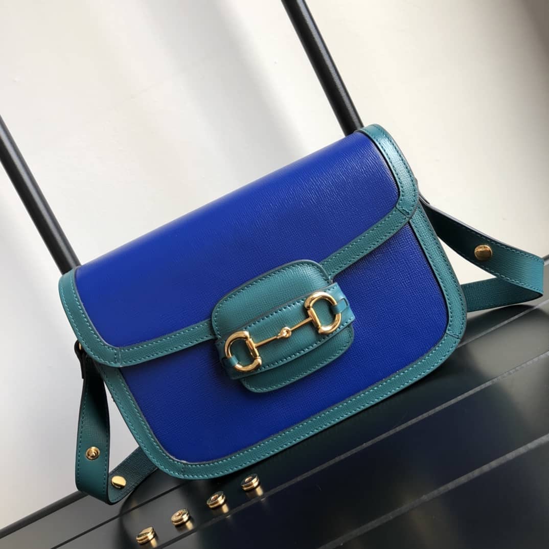 Gucci Horsebit 1955 Shoulder Bag Replica Blue 602204