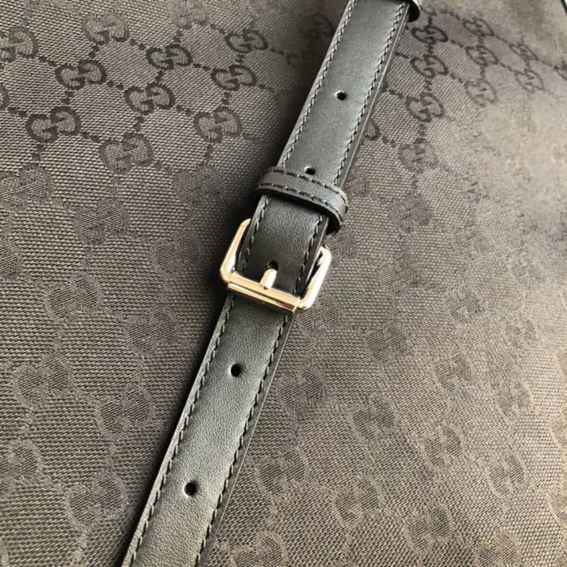 Gucci GG Canvas Shoulder Bag Replica Black 308930