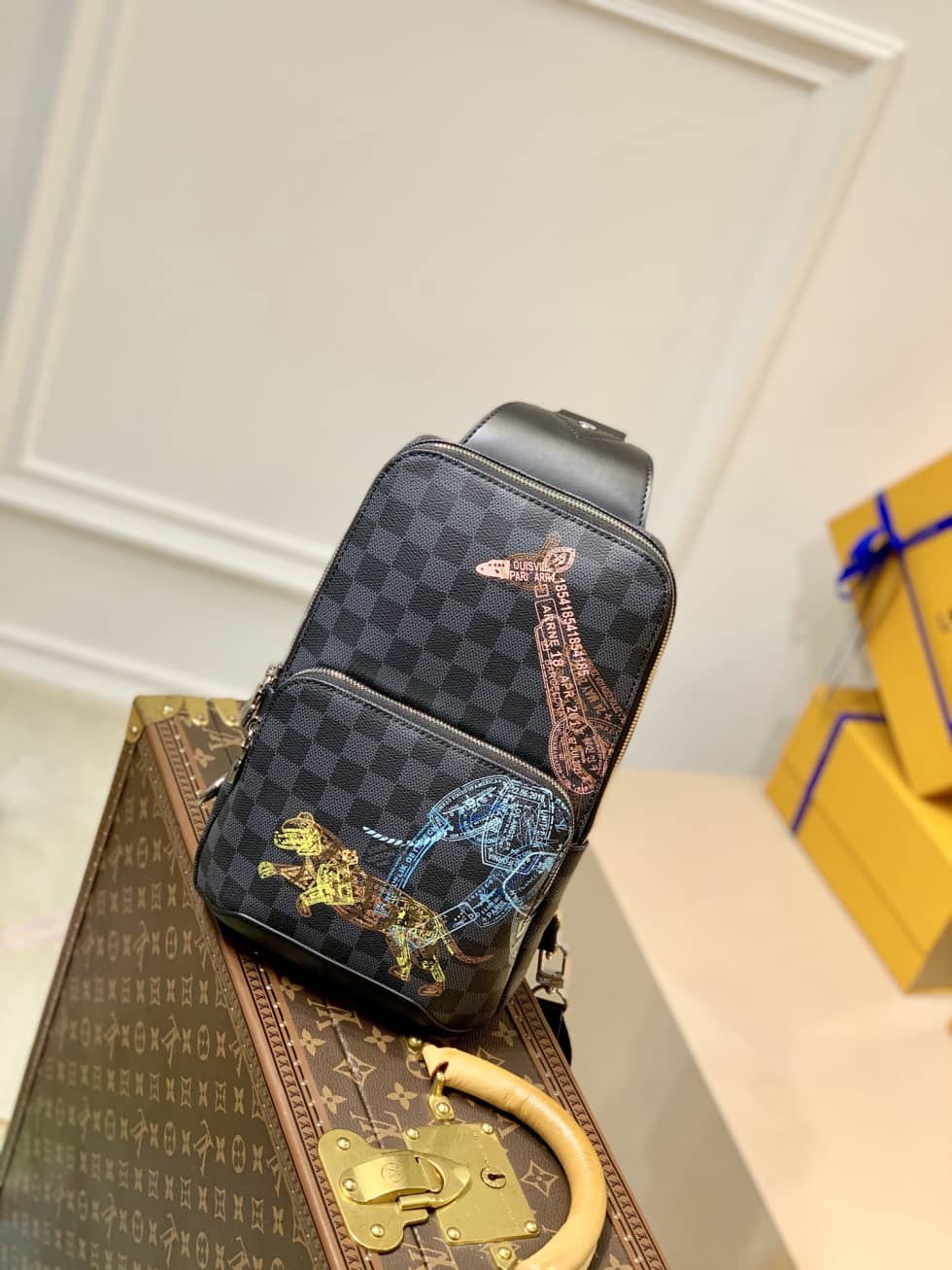 Louis Vuitton Avenue Slingbag Black N45277 Replica Shoulder Bag