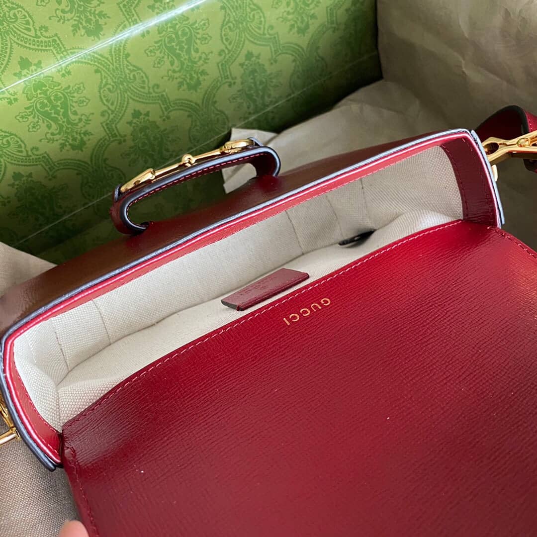 Gucci Horsebit 1955 Mini Bag Replica Red 658574