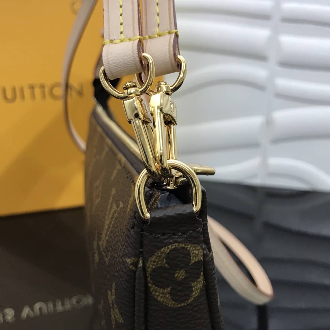 Louis Vuitton Replica Pochette Accessoires Canvas Brown M40712