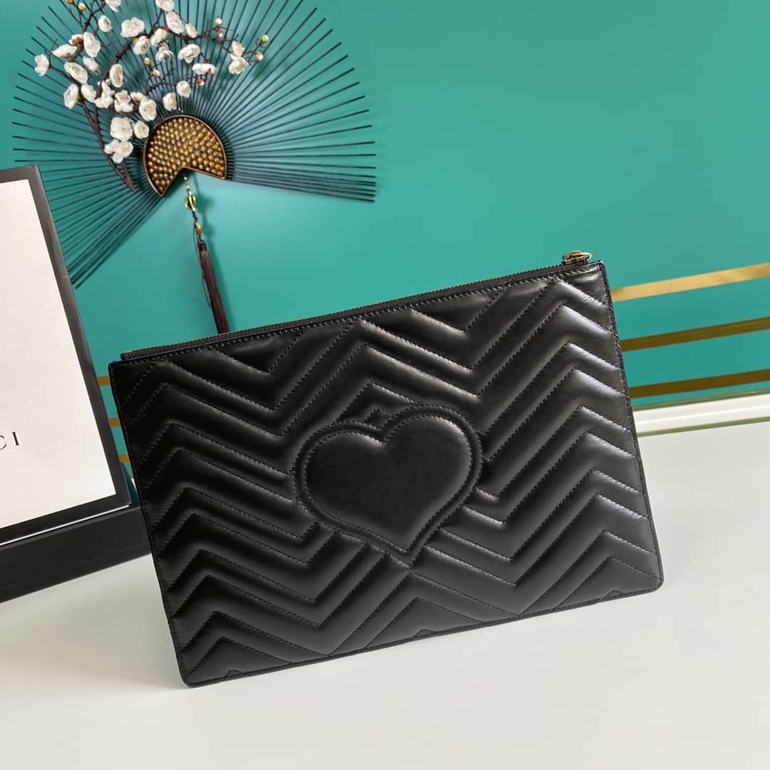 Gucci GG Marmont Leather Clutch Replica 476440