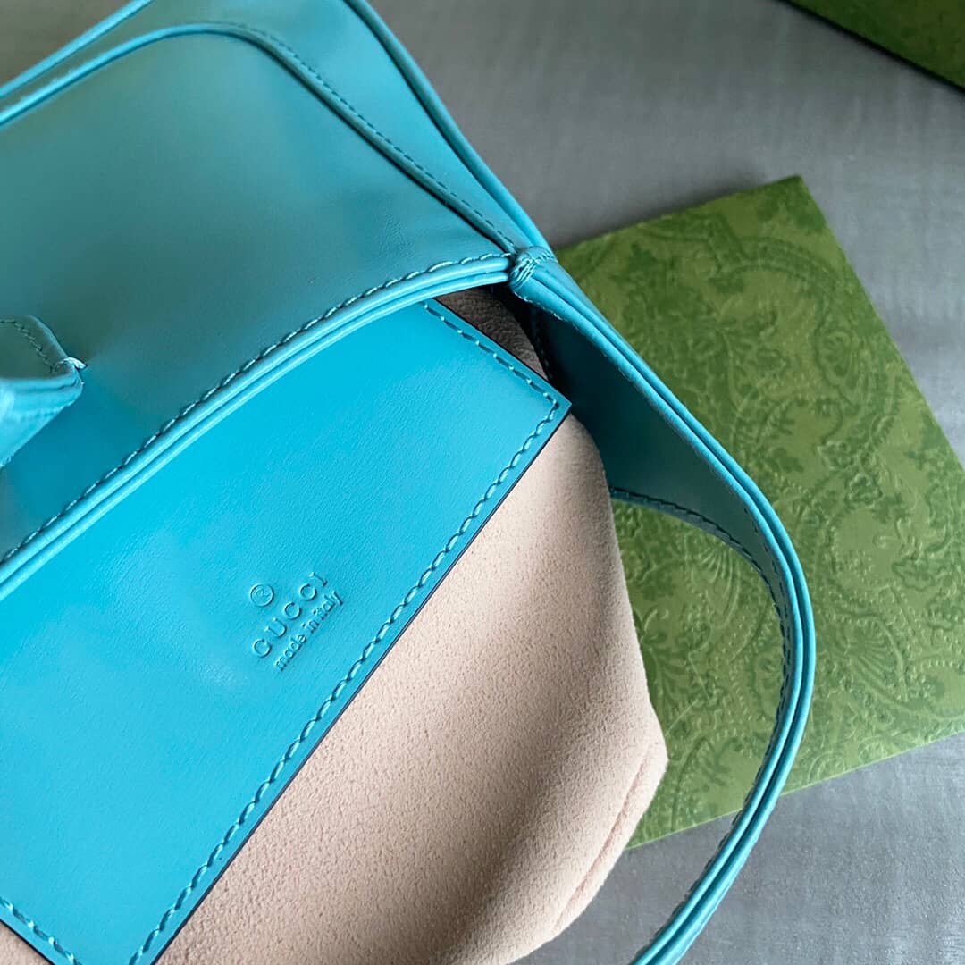 Gucci Jackie 1961 Mini Shoulder Bag Replica Blue 637091