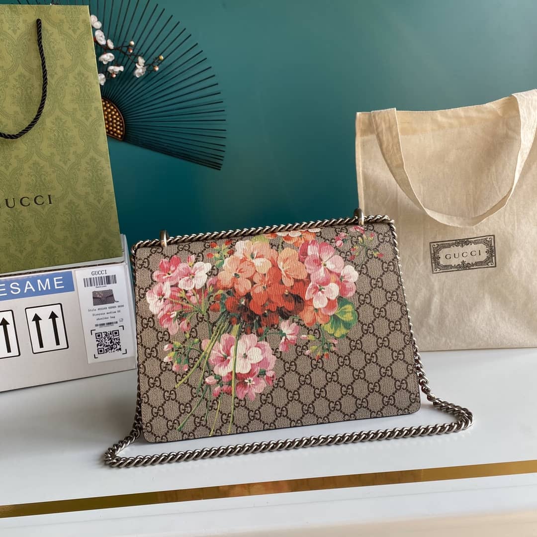 Gucci Dionysus Supreme Monogram Chain Medium Shoulder Bag Replica 403348