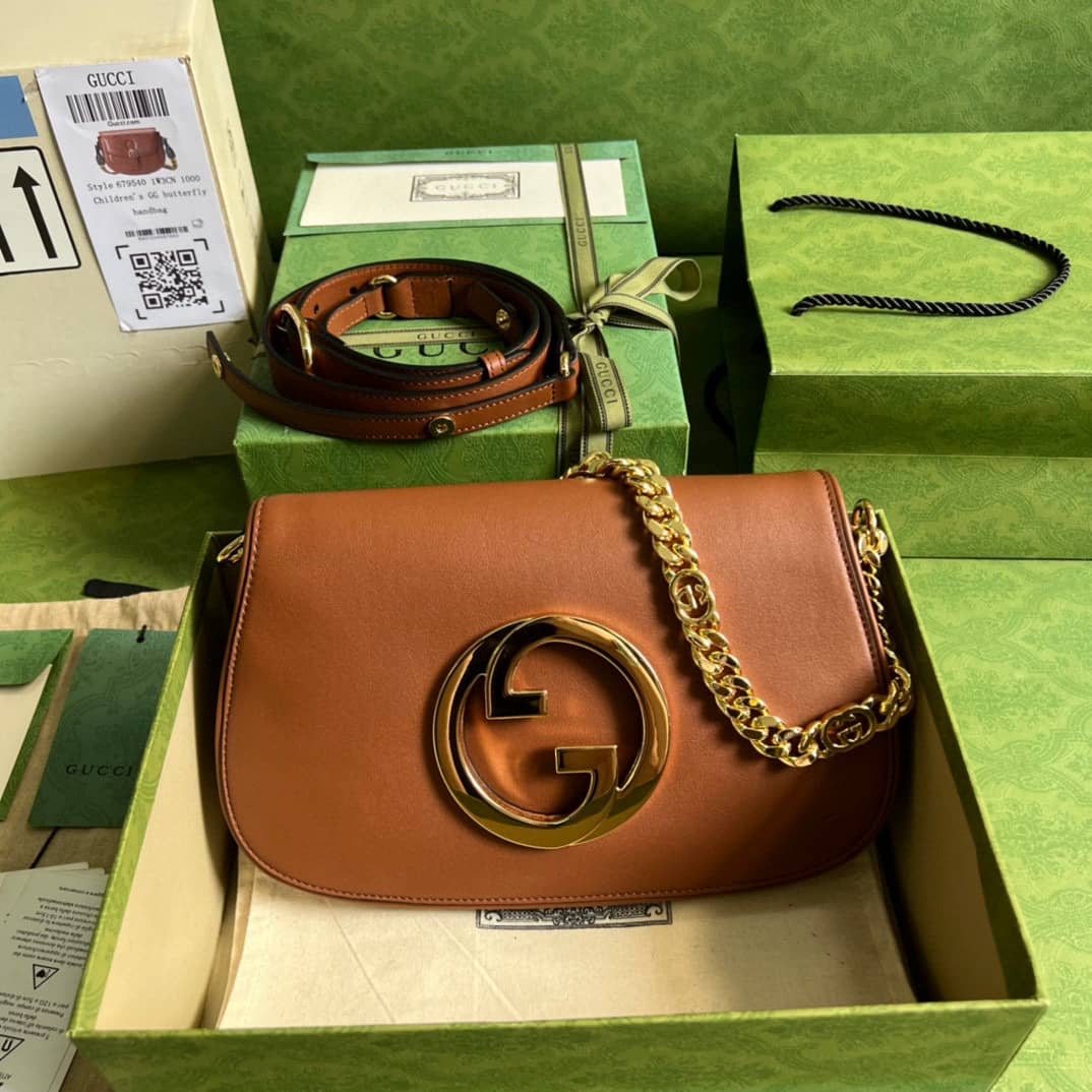 Gucci Blondie 699268 Shoulder Bag Brown Replica