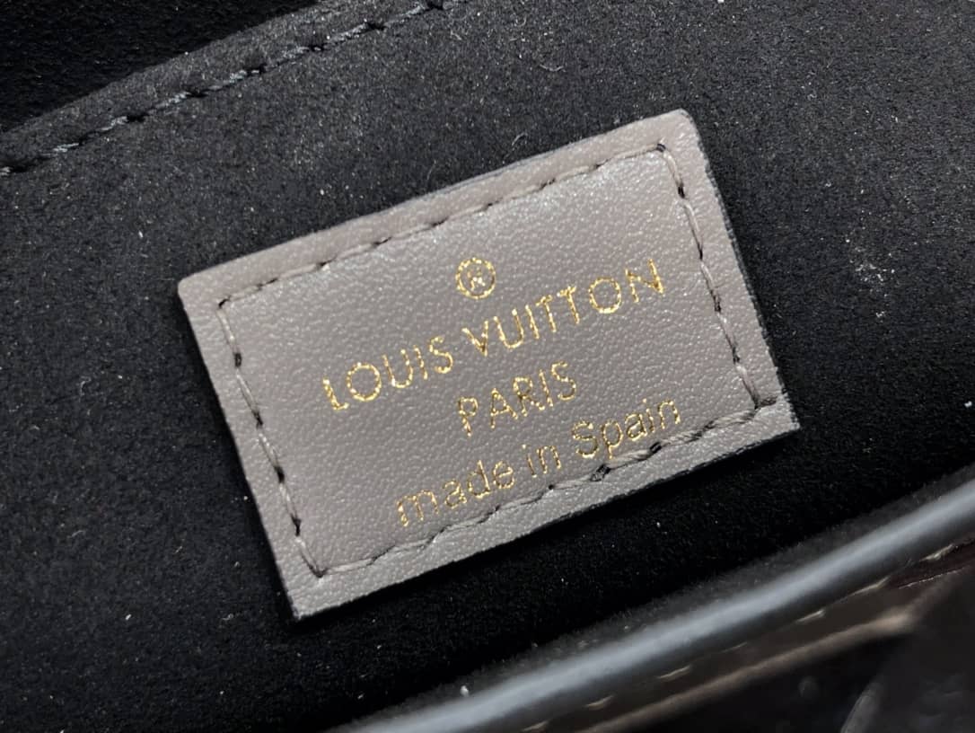 Louis Vuitton Petit Sac Plat Flat Shoulder Bag Replica Gray M80169