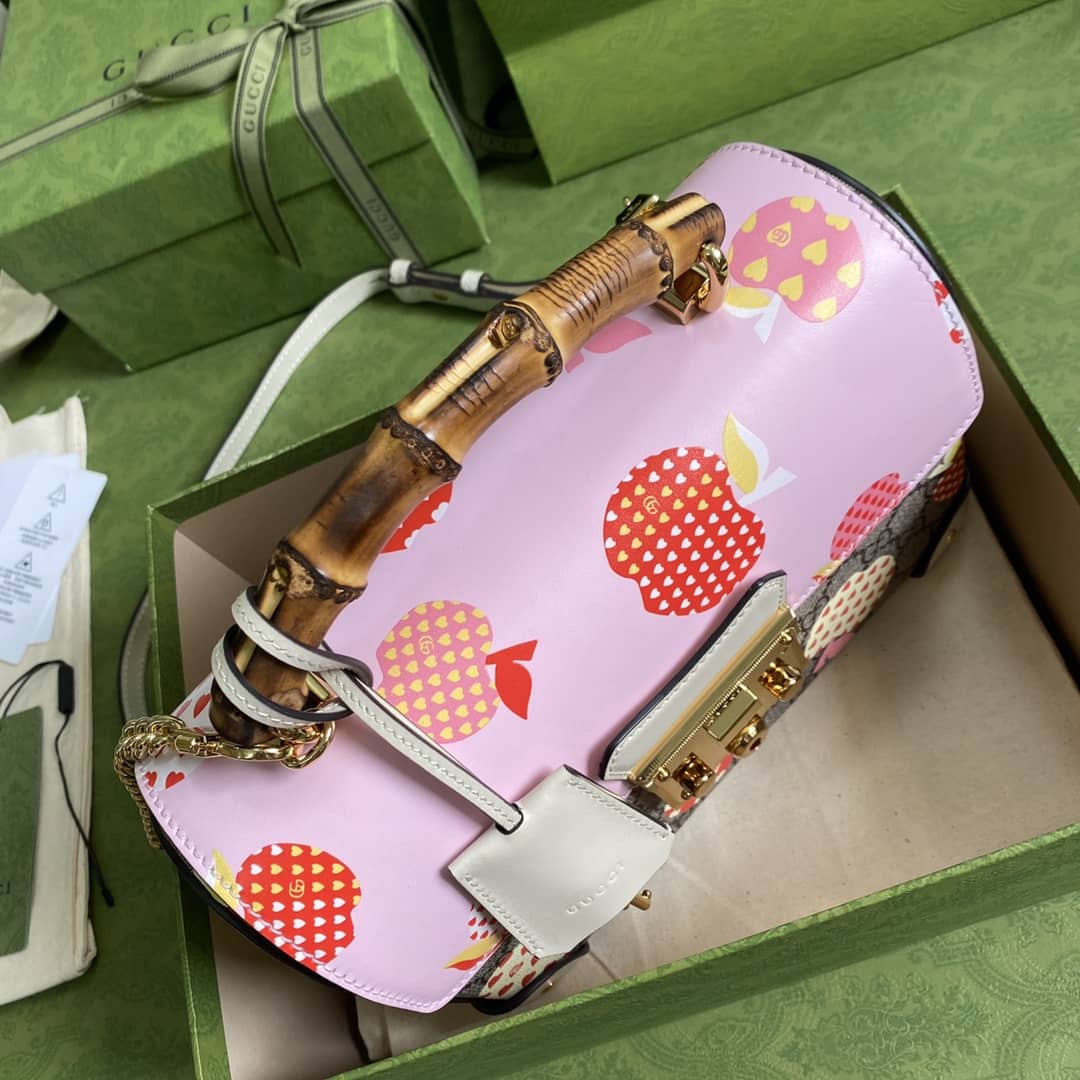 Gucci Padlock Small Bamboo Shoulder Bag Replica 603221