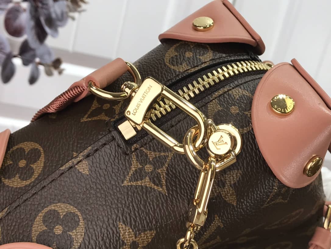 Louis Vuitton Petite Malle Souple Monogram Bag Replica Pink M45571