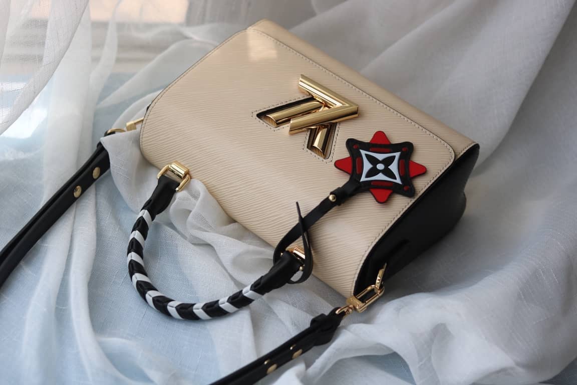 Louis Vuitton Textured Epi Leather Twist Series Bag Beige
