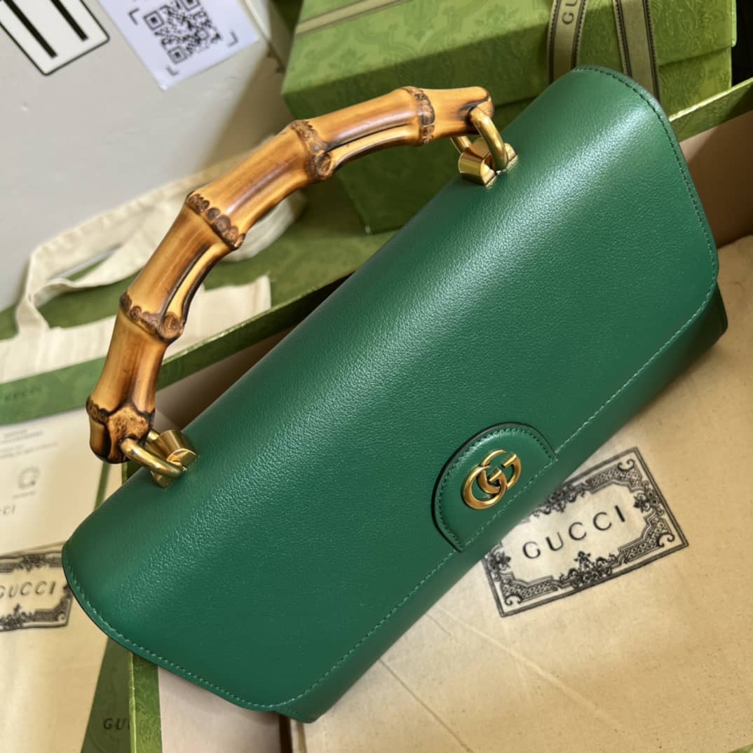 Gucci GG Large Top Handle Bag With Bamboo 675795 Replica