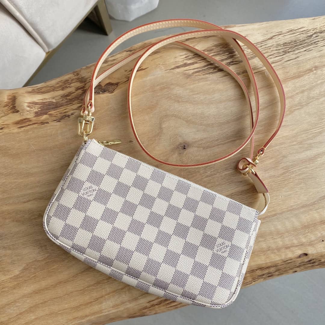 Louis Vuitton Pochette Dupe Damier Azur  Accessories M51980 Gray