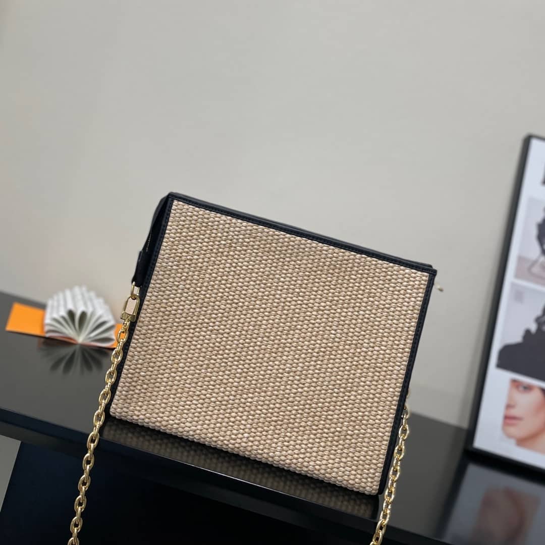 Louis Vuitton Toiletry Pouch on Chain Circle Logo M81366 Replica