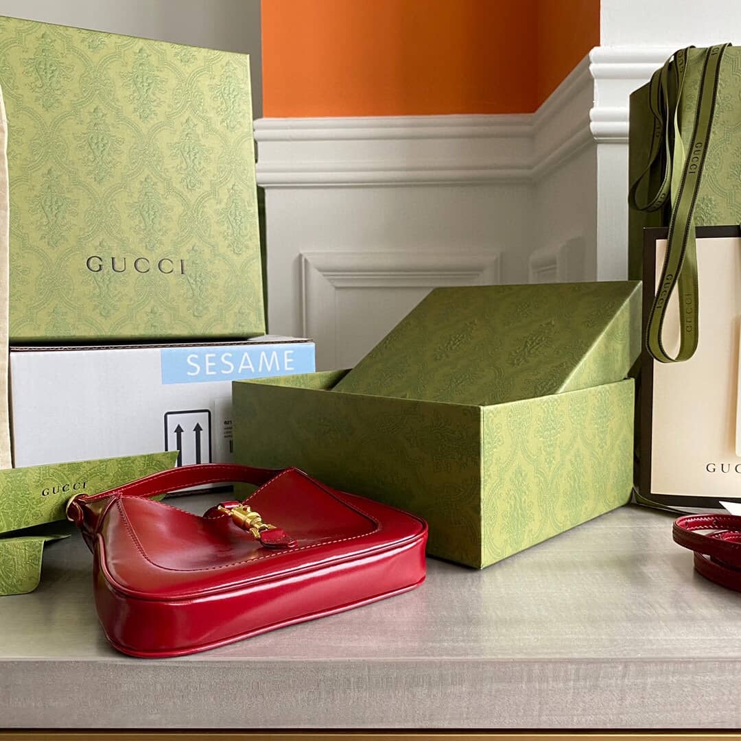 Gucci Jackie 1961 Mini Shoulder Bag Replica Red 637091