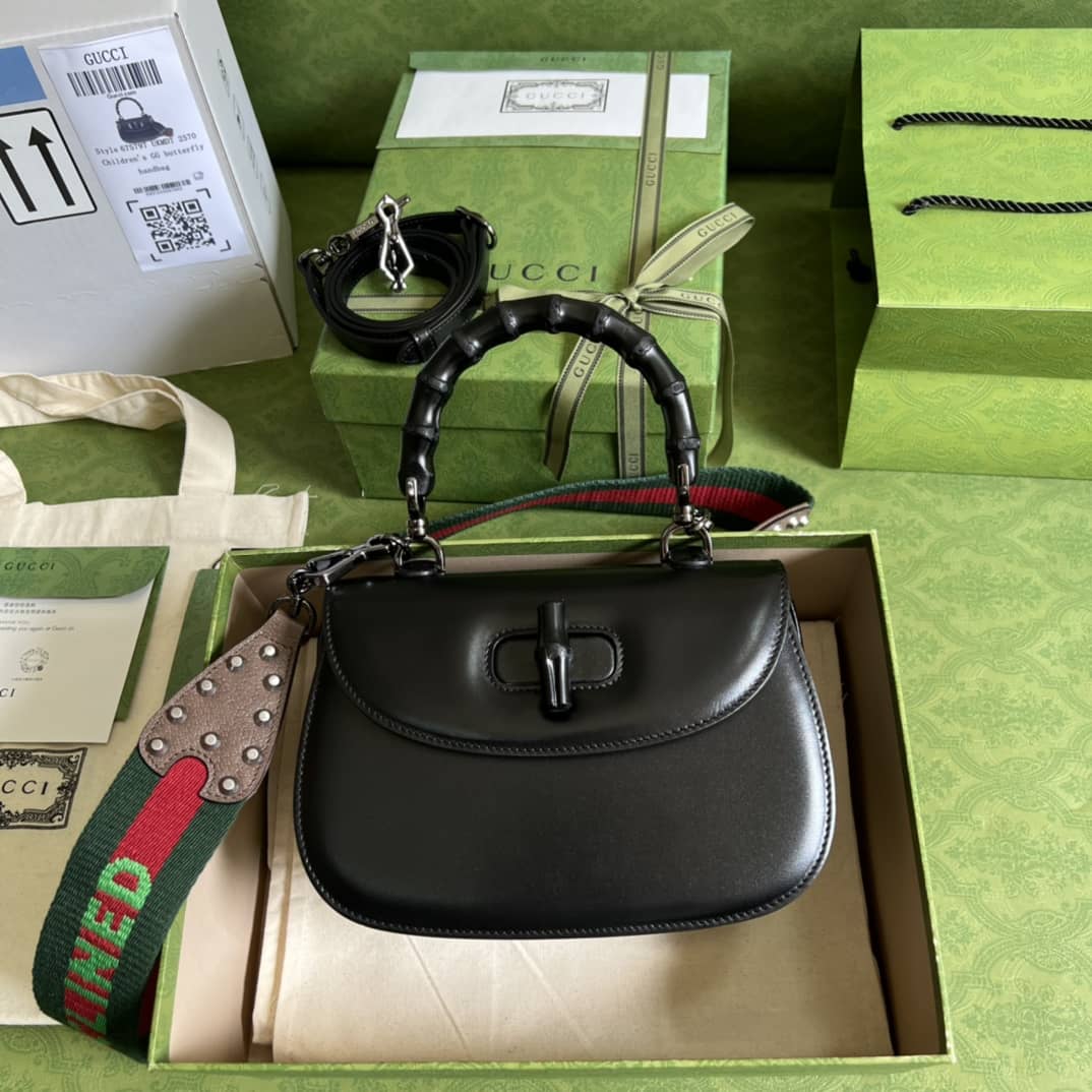 Gucci Bamboo Small Top Handle Bag Replica 675797