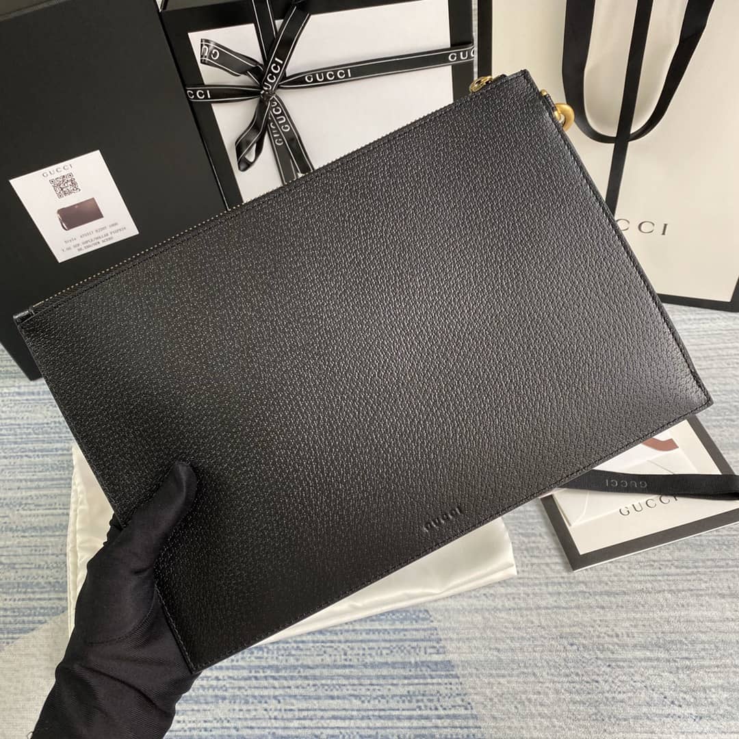 Gucci GG Marmont Leather Pouch Replica 475317