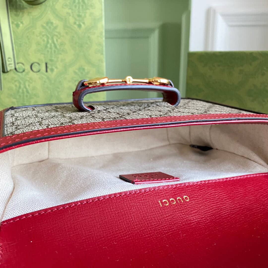 Gucci Horsebit 1955 Mini Bag Replica Red 658574