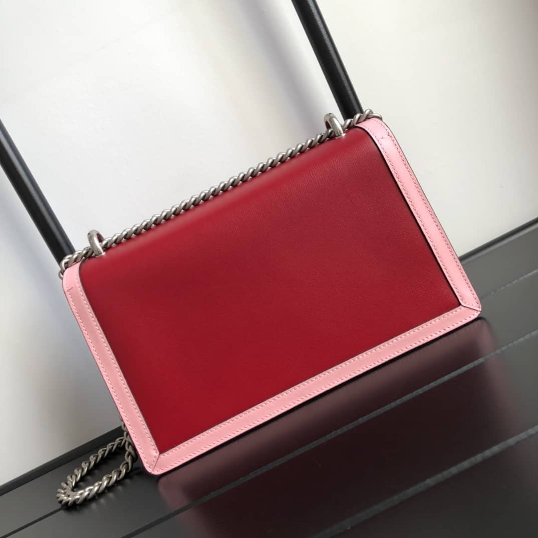 Gucci Dionysus Dupe GG Supreme Dionysus Chain Shoulder Bag Replica Red 400249