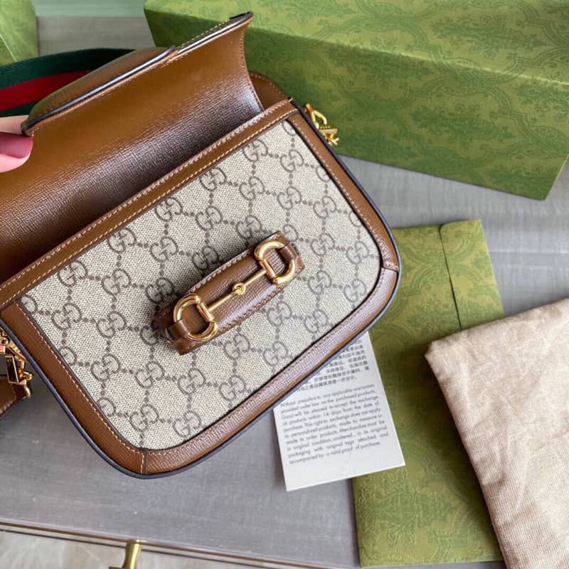 Gucci Horsebit 1955 Mini Bag Replica Brown 658574