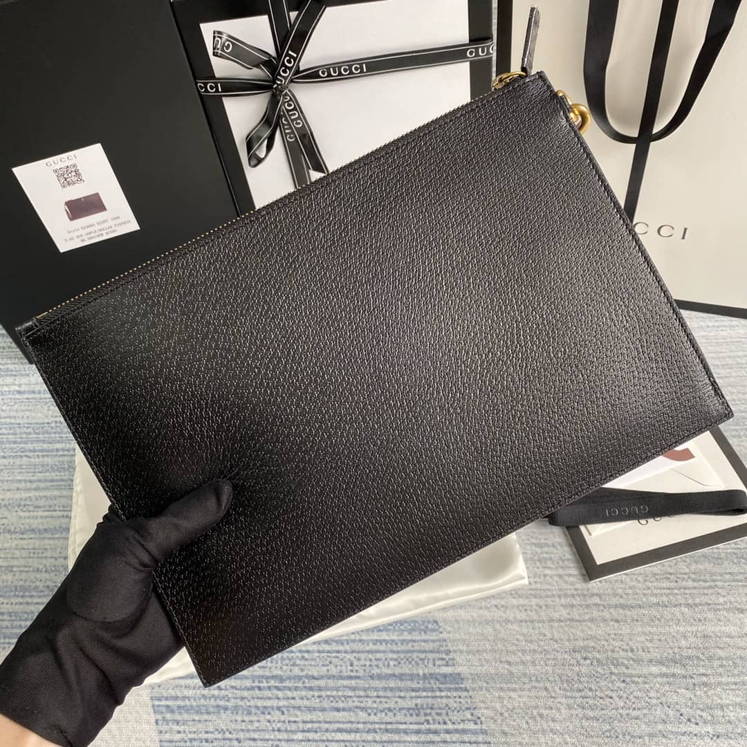 Gucci Animalier Leather Pouch Replica 523684