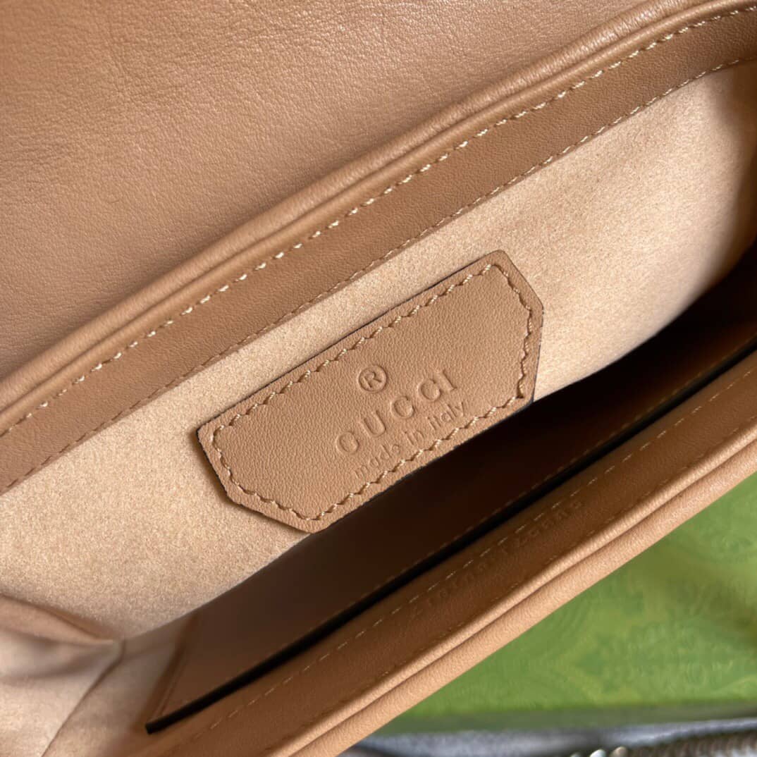 Gucci GG Marmont Mini Top Handle Bag Replica Apricot 583571