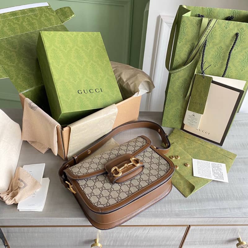 Gucci Horsebit 1955 Shoulder Bag Replica Brown 602204