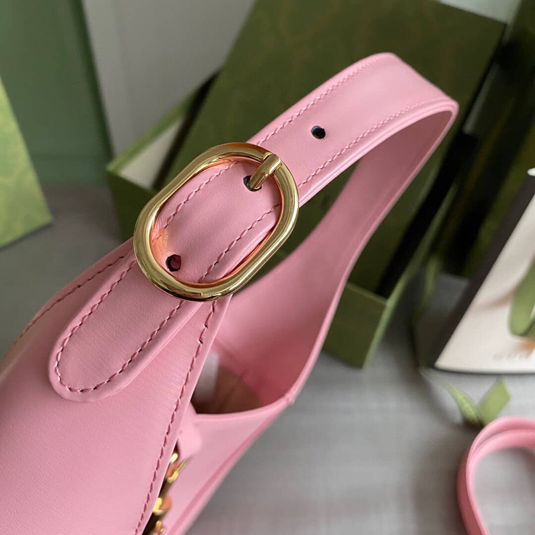 Gucci GG Jackie 1961 Small Hobo Shoulder Bag Replica Pink 636709