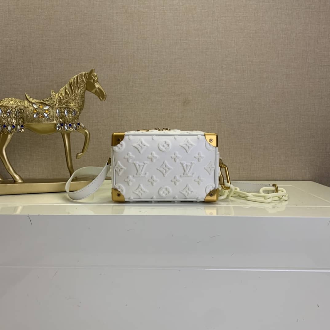 Louis Vuitton Mini Soft Trunk Monogram Canvas Replica Bag White M68970
