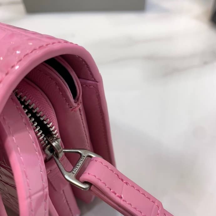 Balenciaga Crocodile Embossed Box Replica Shoulder Bag