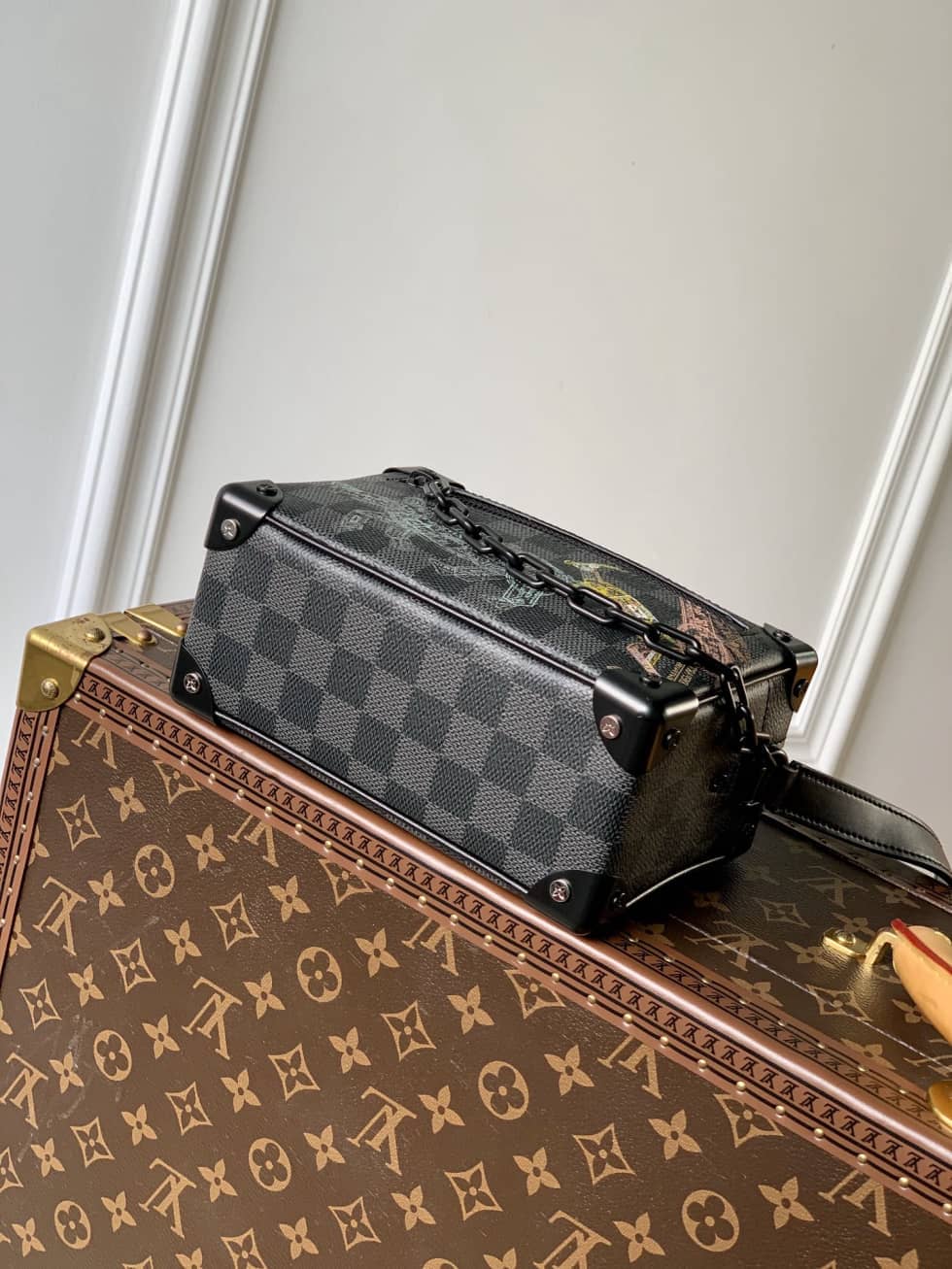 Louis Vuitton Mini Soft Trunk Black N45278 Replica Shoulder Bag