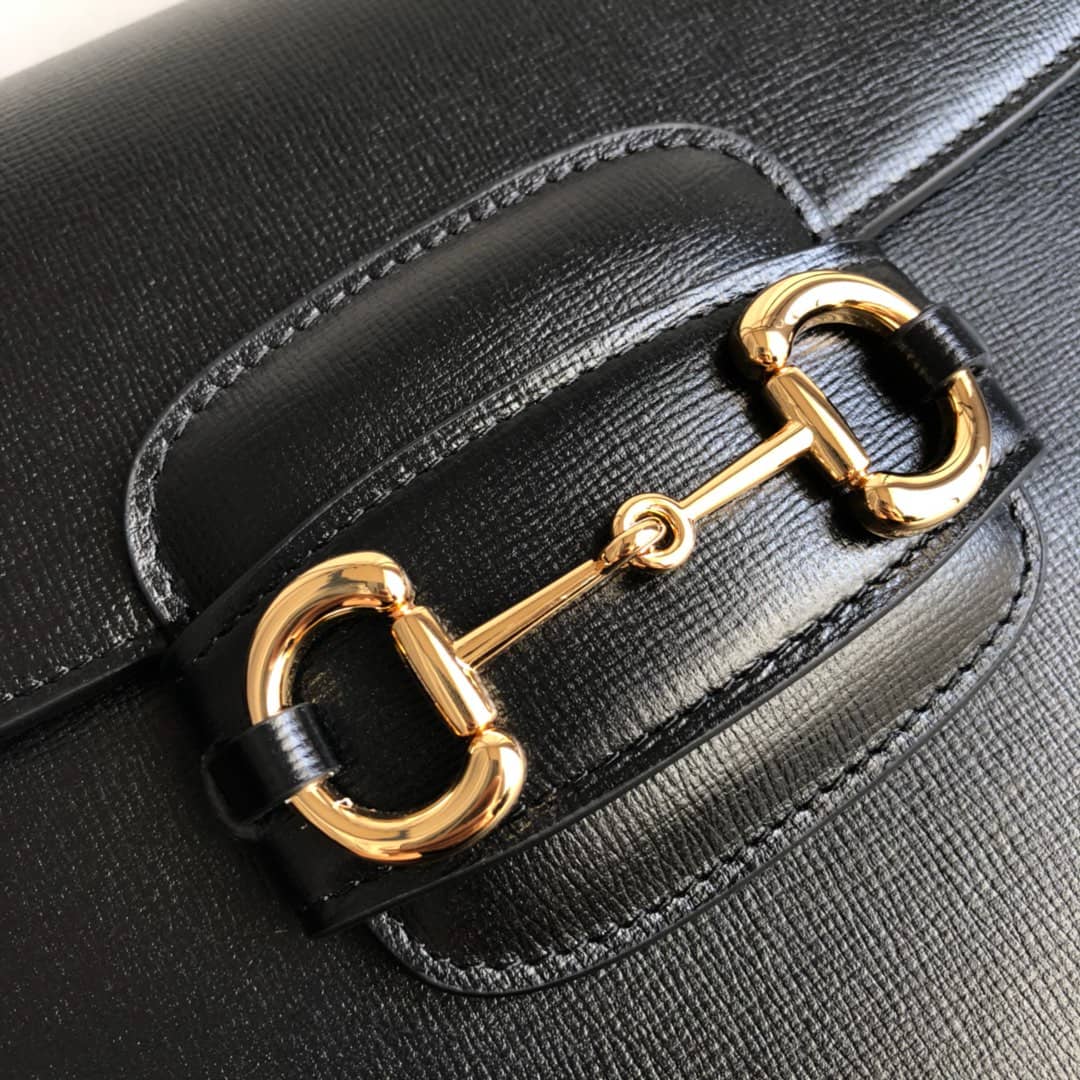 Gucci Horsebit 1955 Shoulder Bag Replica Black 602204