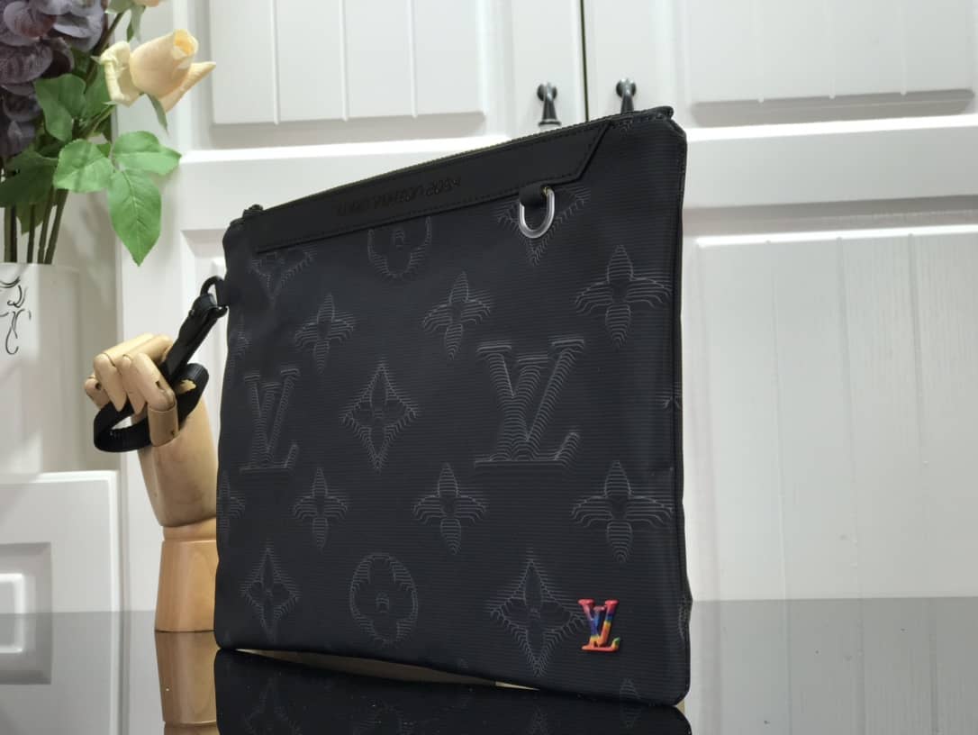 Louis Vuitton Monogram 3D 2054 Reversible Replica Pouch M80142