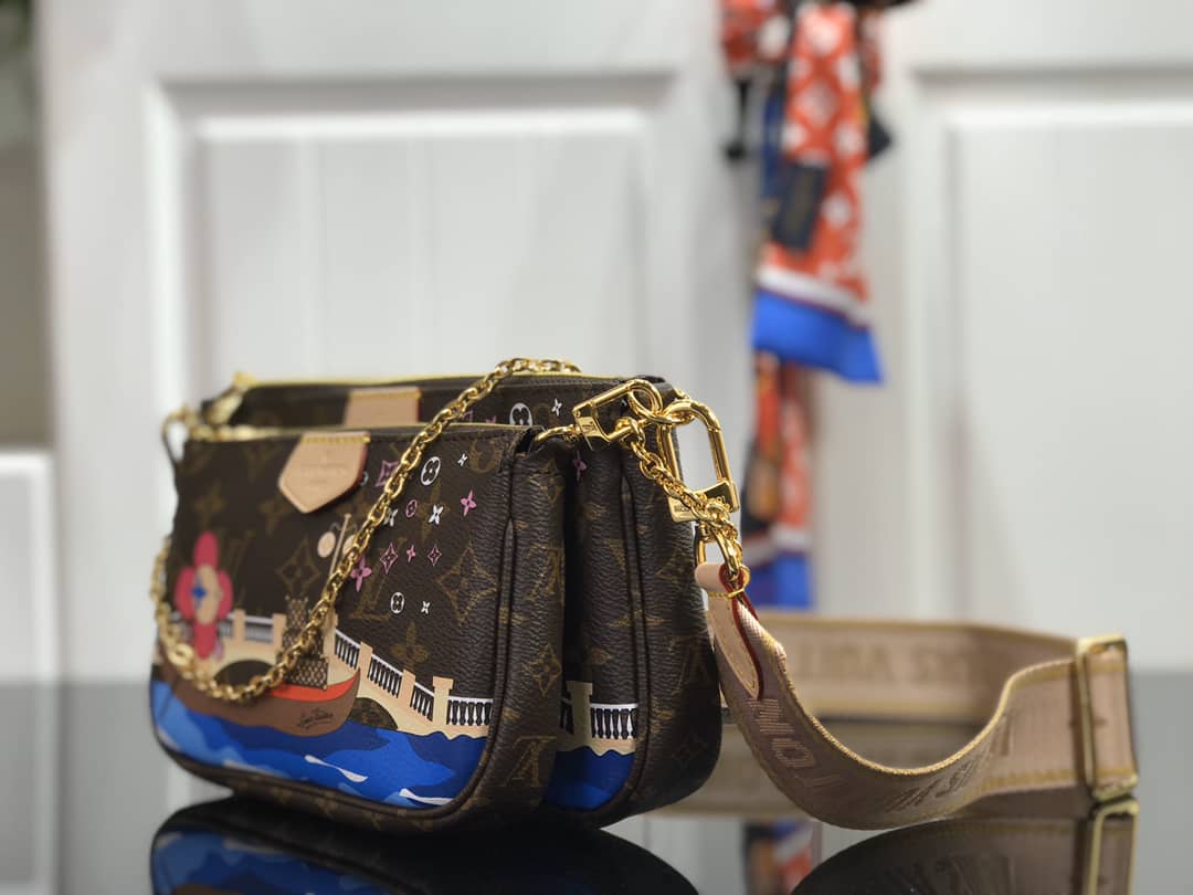 Louis Vuitton Monogram Canvas Multi Pochette Replica Brown M44823