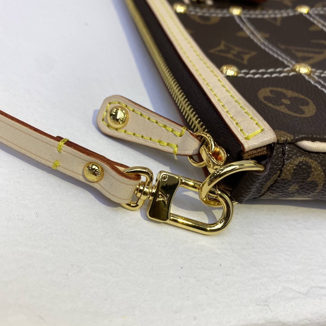 Louis Vuitton Pochette Dupe Monogram Riveting Accessories M51980 Brown