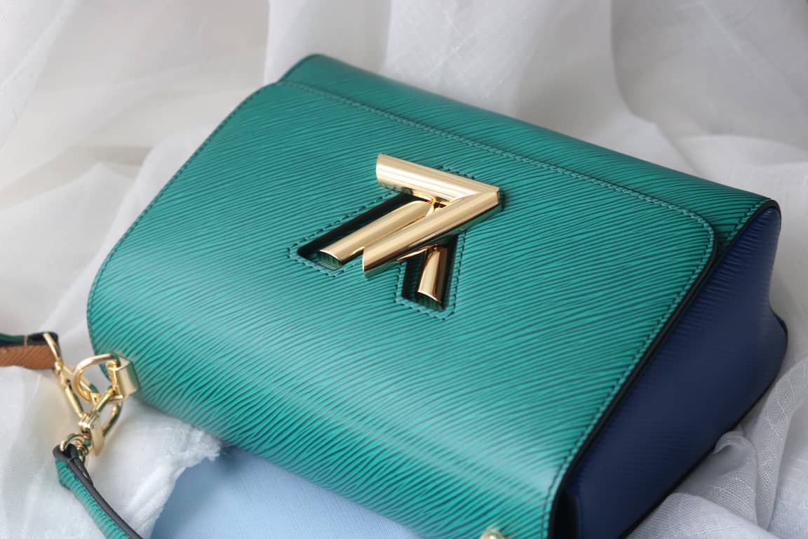 Louis Vuitton Textured Epi Leather Twist Series Bag Green