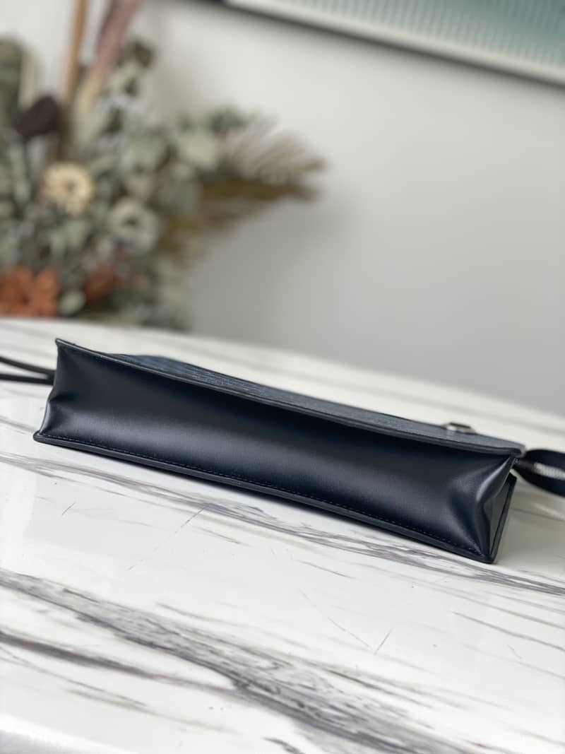 Louis Vuitton Damier 3D Cowhide Leather Standing Replica Pouch N60448